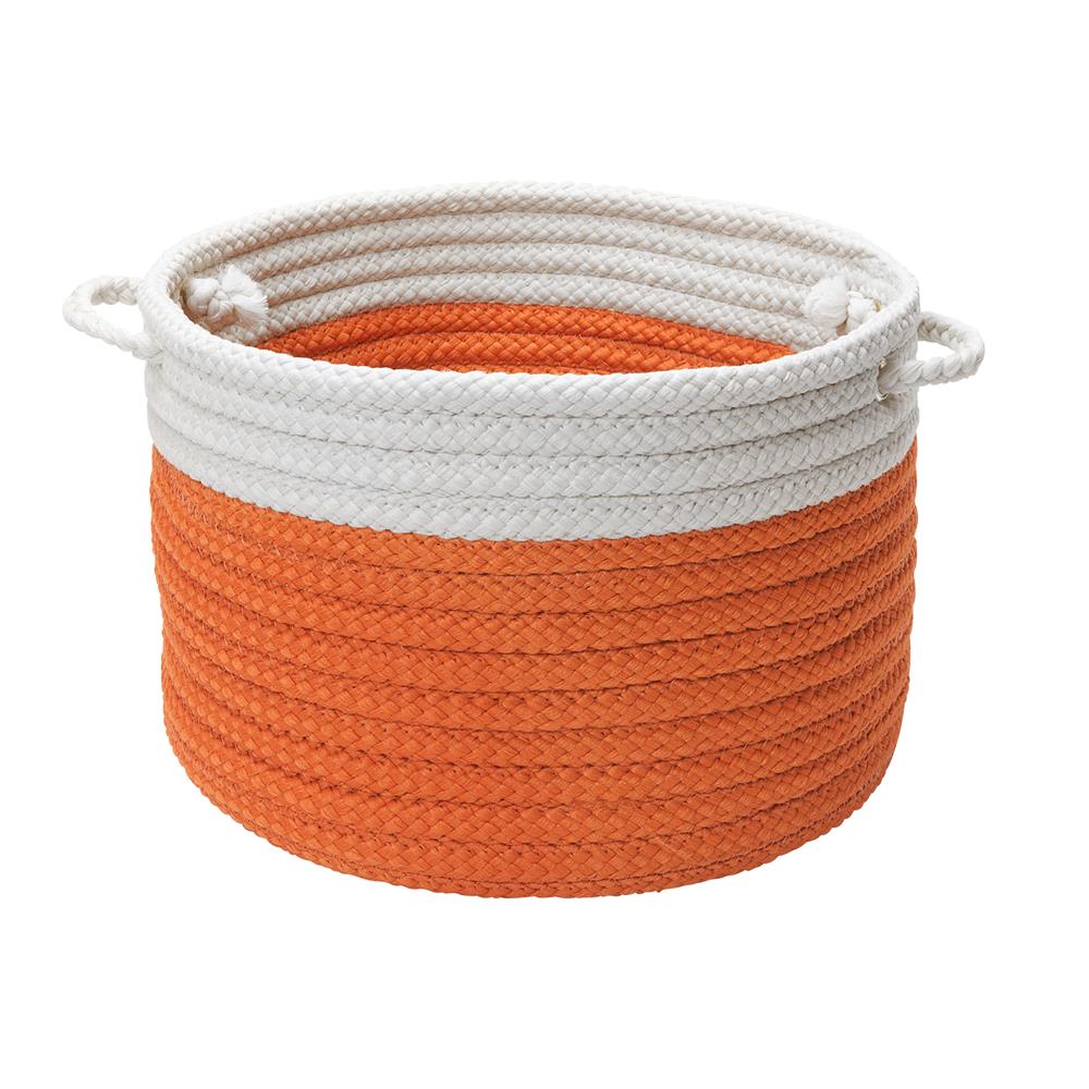 Colonial Mills DS21A014X010 Dipped Indoor/Outdoor Baskets - Orange 14"x10"